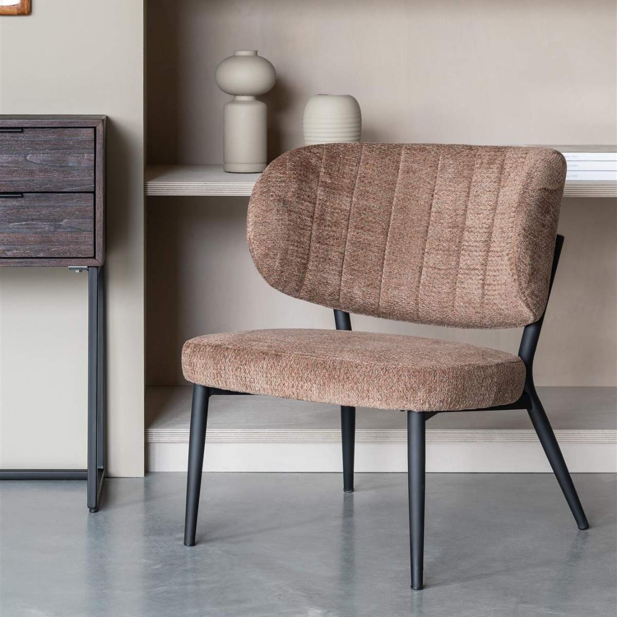 White Label Living Lounge Chair Sanne