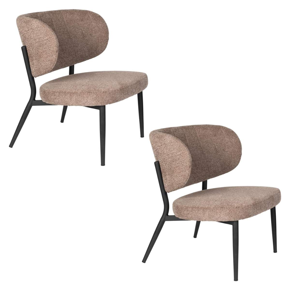 White Label Living Lounge Chair Sanne