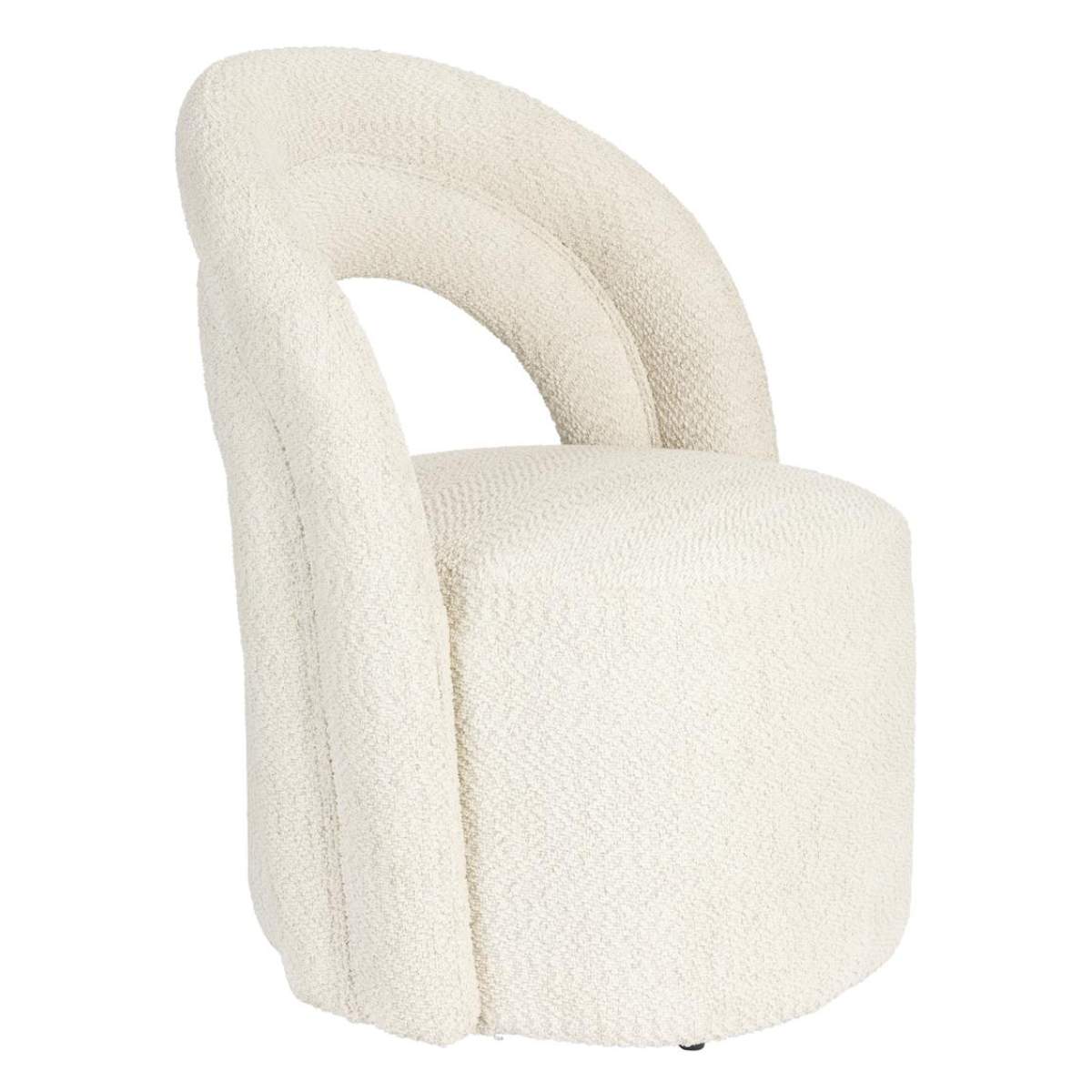 Dutch Bone Lounge Chair Seina Swivel Beige