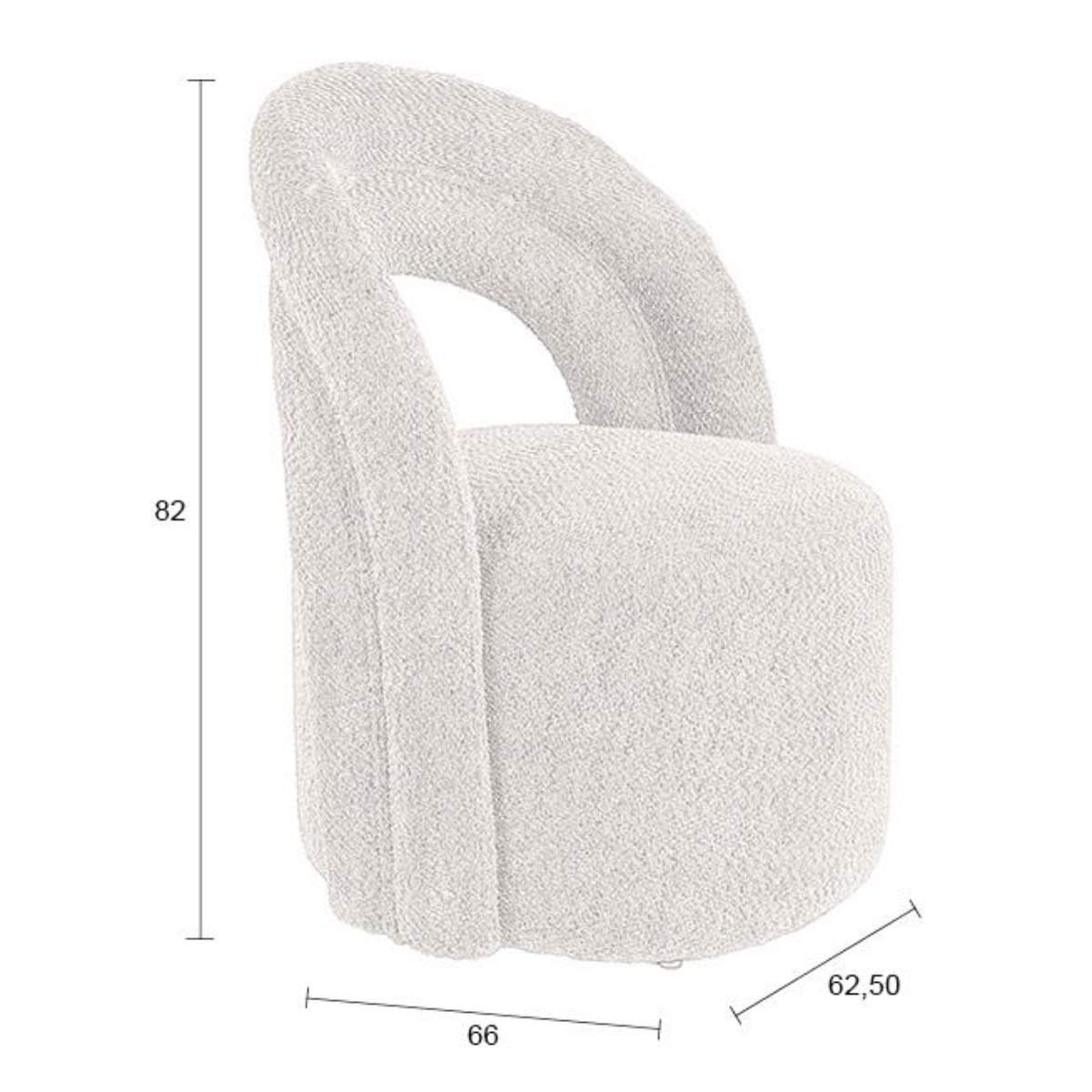 Dutch Bone Lounge Chair Seina Swivel Beige