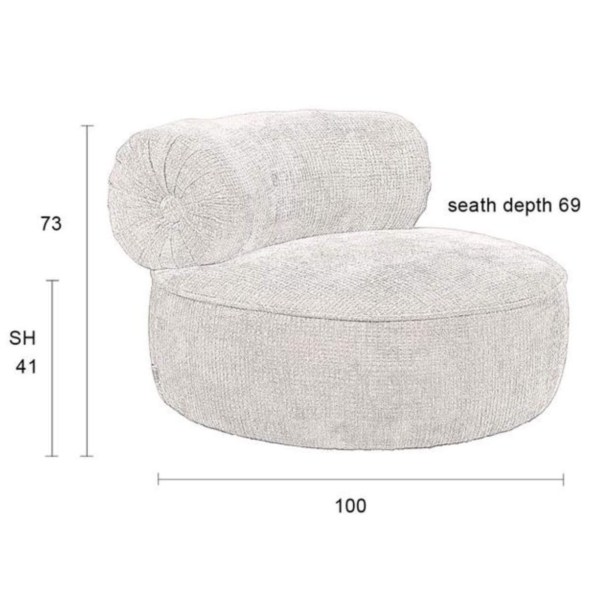 Dutch Bone Lounge Chair Tilbury