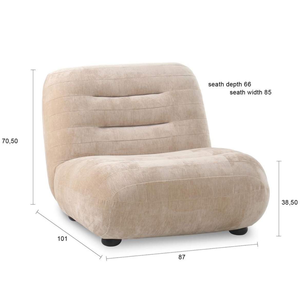 Dutch Bone Lounge Chair Wyatt