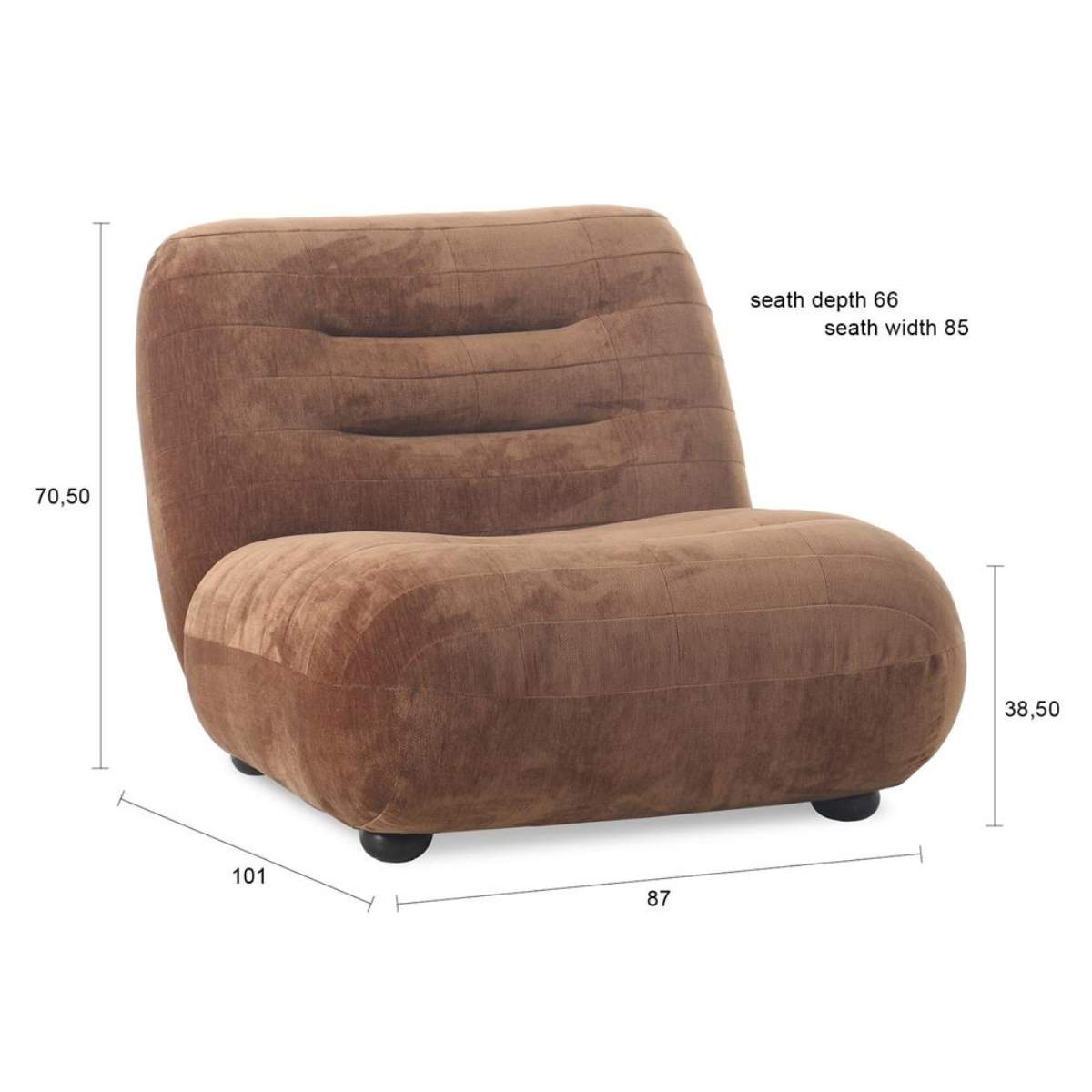 Dutch Bone Lounge Chair Wyatt