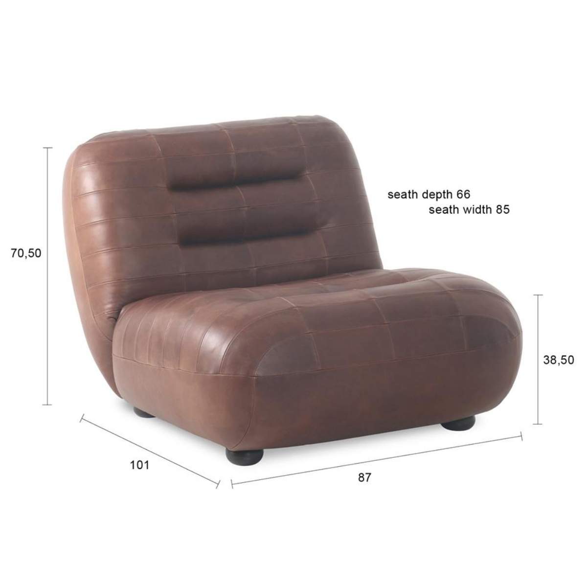 Dutch Bone Lounge Chair Wyatt