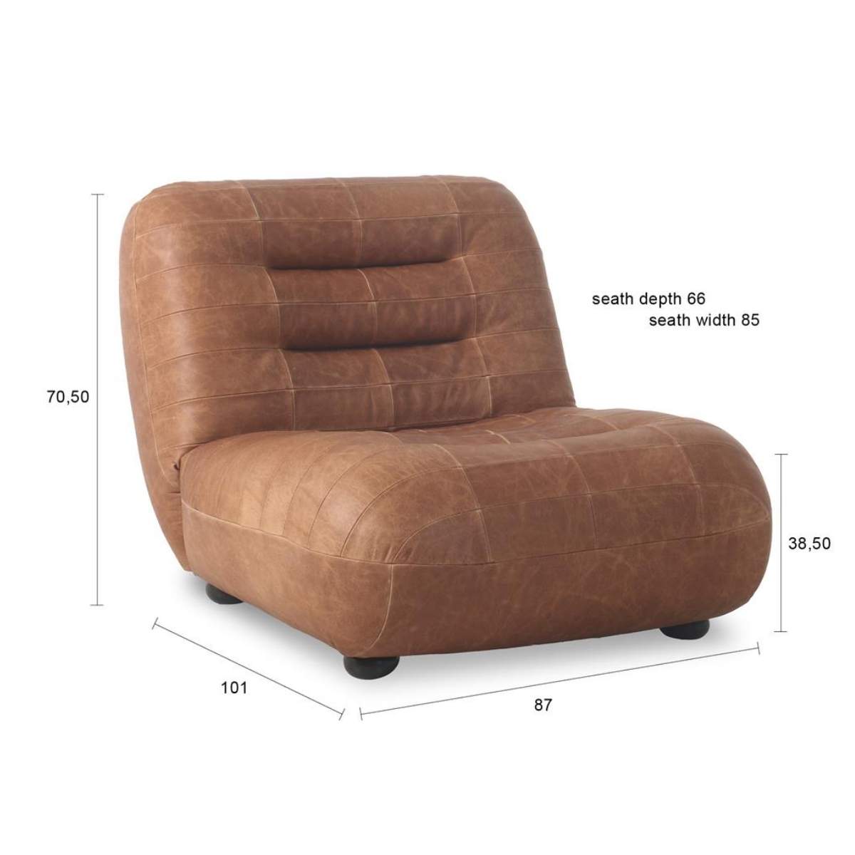 Dutch Bone Lounge Chair Wyatt