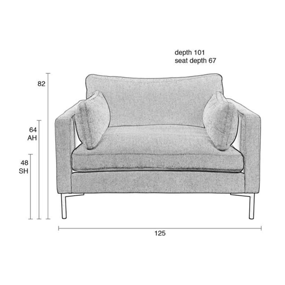 Beau&Co Love Seat Summer Cream