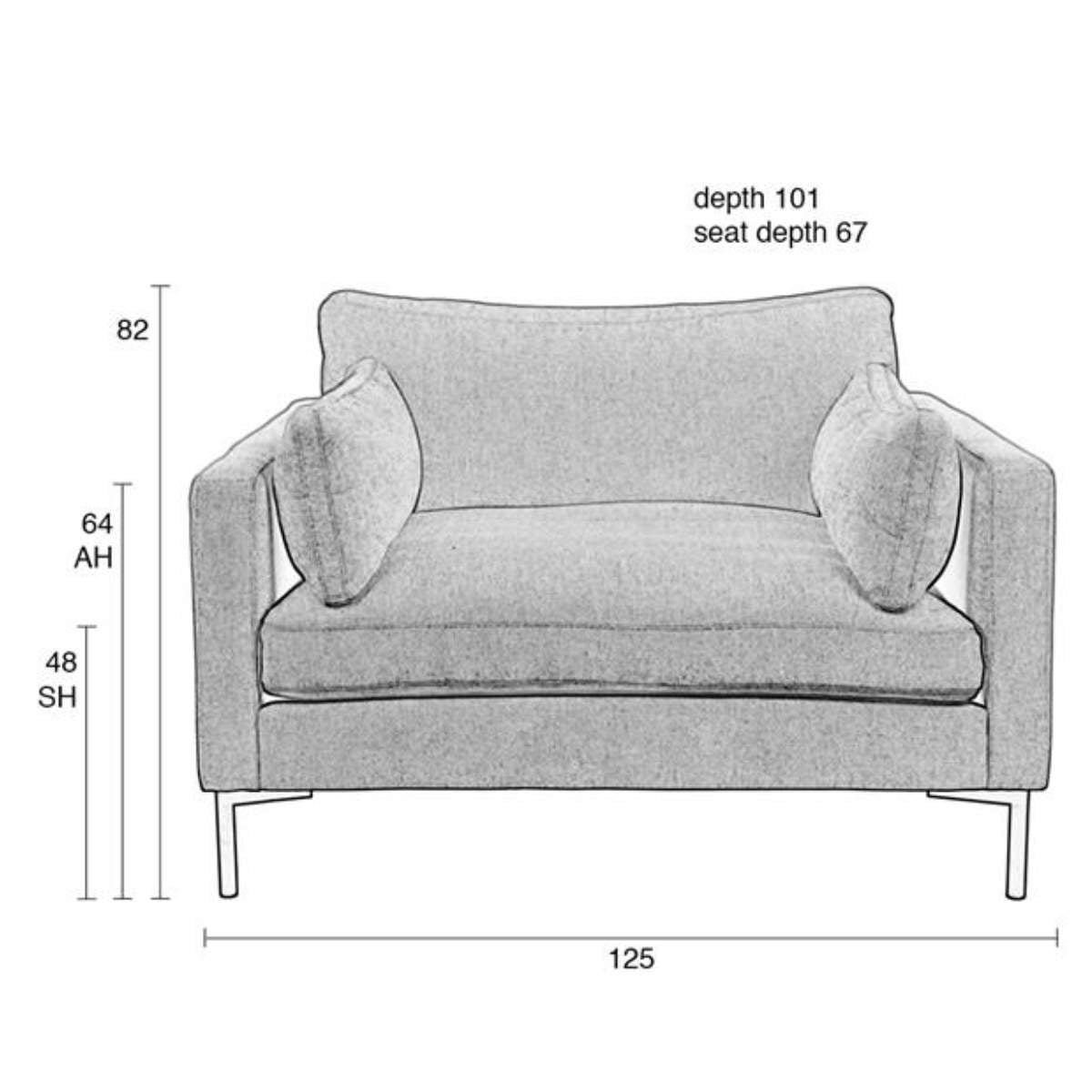 Zuiver Love Seat Summer