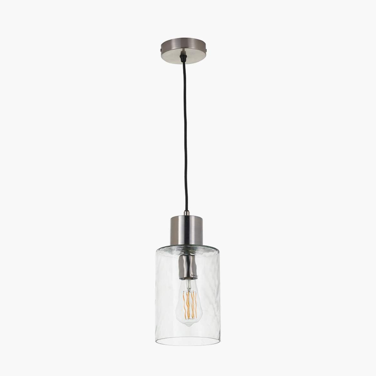 Pacific Lifestyle Loxley Ripple Effect Clear Glass Pendant