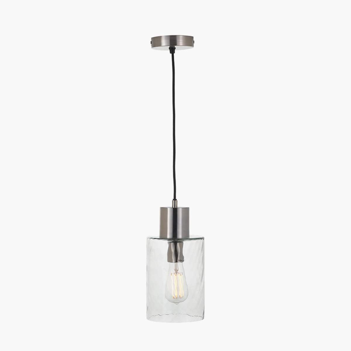 Pacific Lifestyle Loxley Ripple Effect Clear Glass Pendant