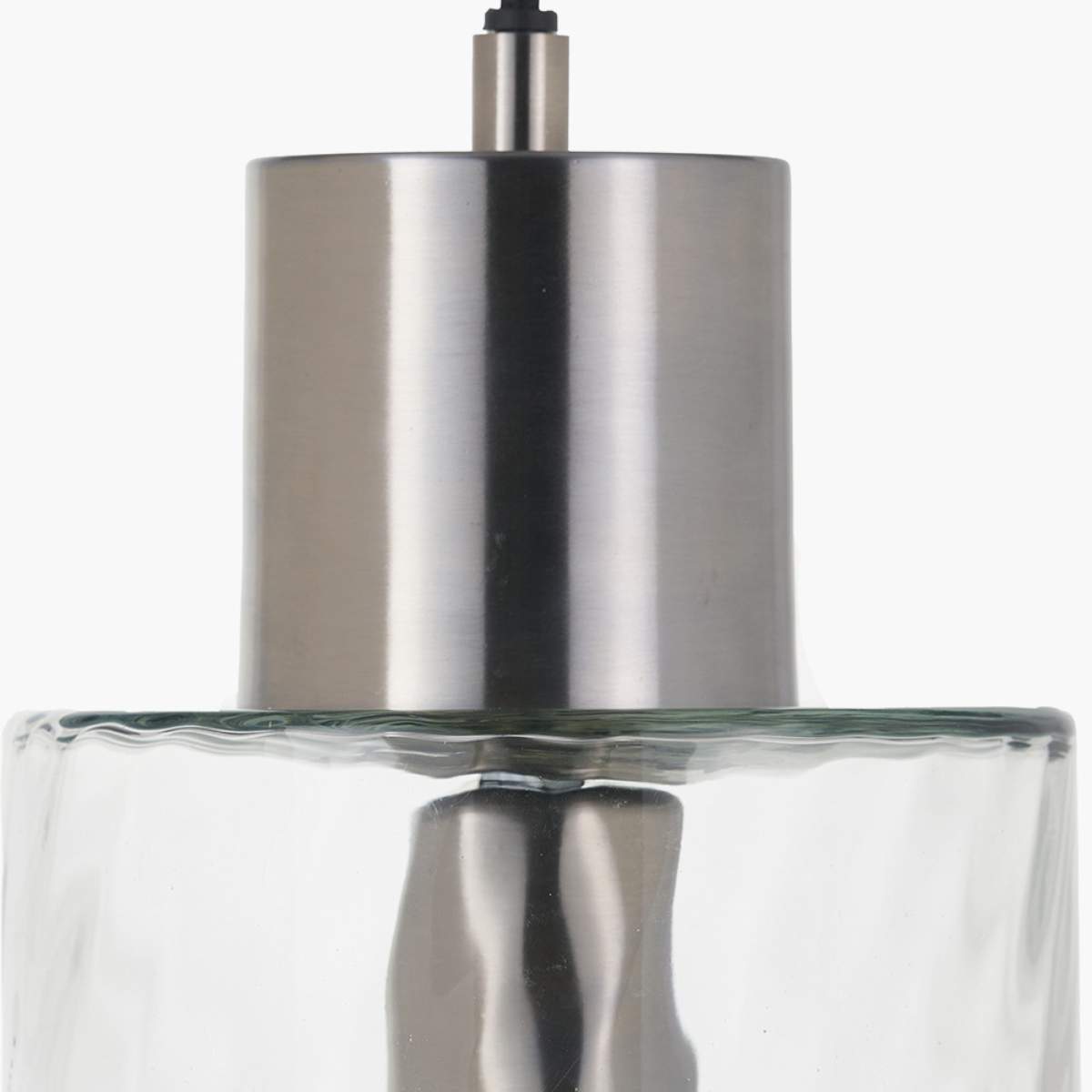 Pacific Lifestyle Loxley Ripple Effect Clear Glass Pendant