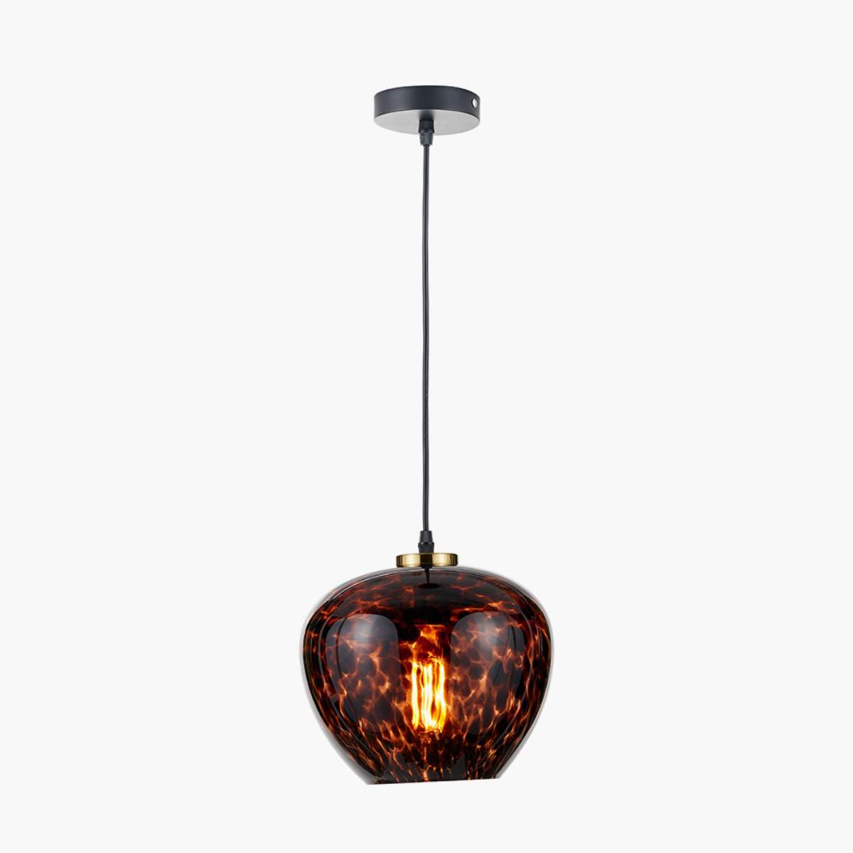 Pacific Lifestyle Lucien Tortoiseshell Glass Pendant