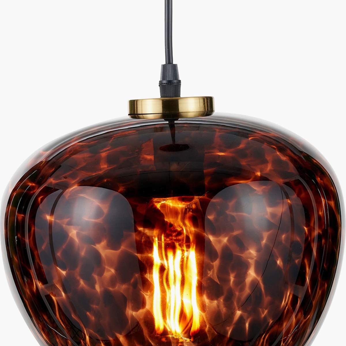 Pacific Lifestyle Lucien Tortoiseshell Glass Pendant – Beaumonde