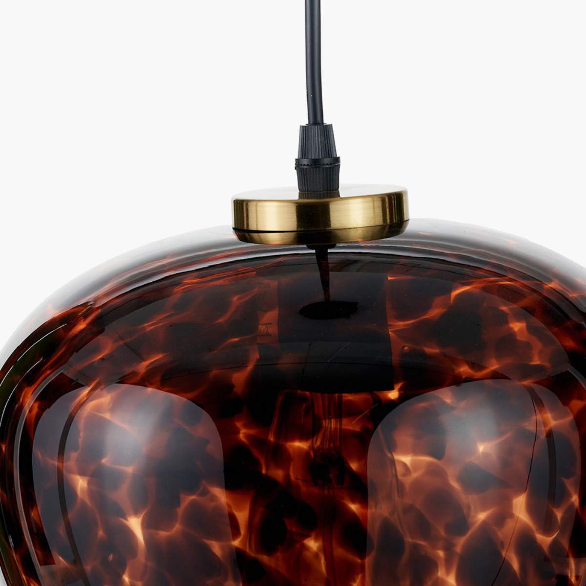 Pacific Lifestyle Lucien Tortoiseshell Glass Pendant
