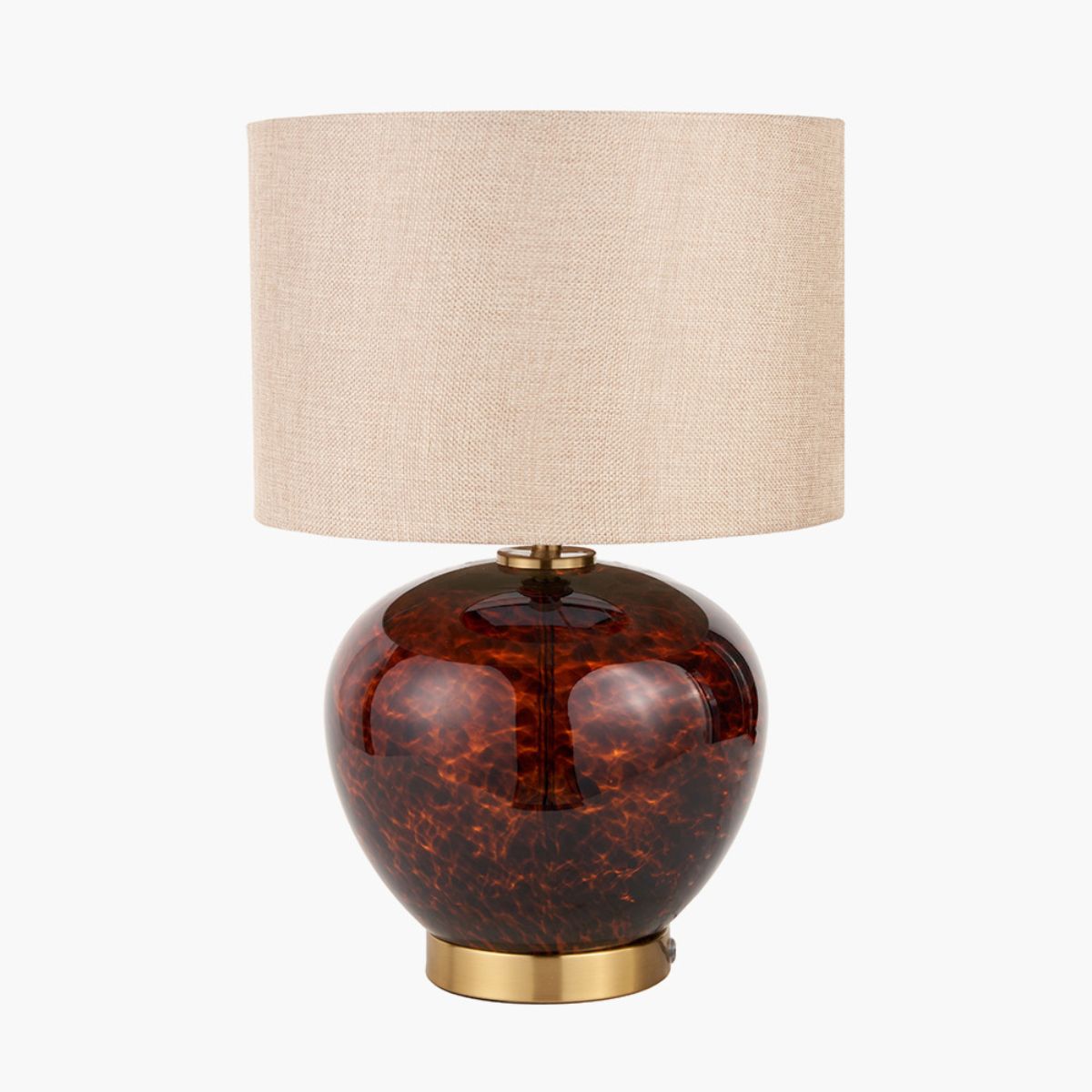 Pacific Lifestyle Lucien Tortoiseshell Glass Table Lamp