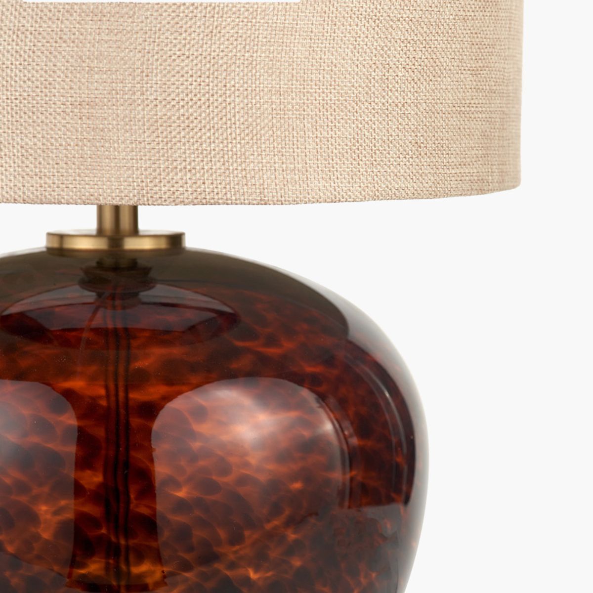Pacific Lifestyle Lucien Tortoiseshell Glass Table Lamp