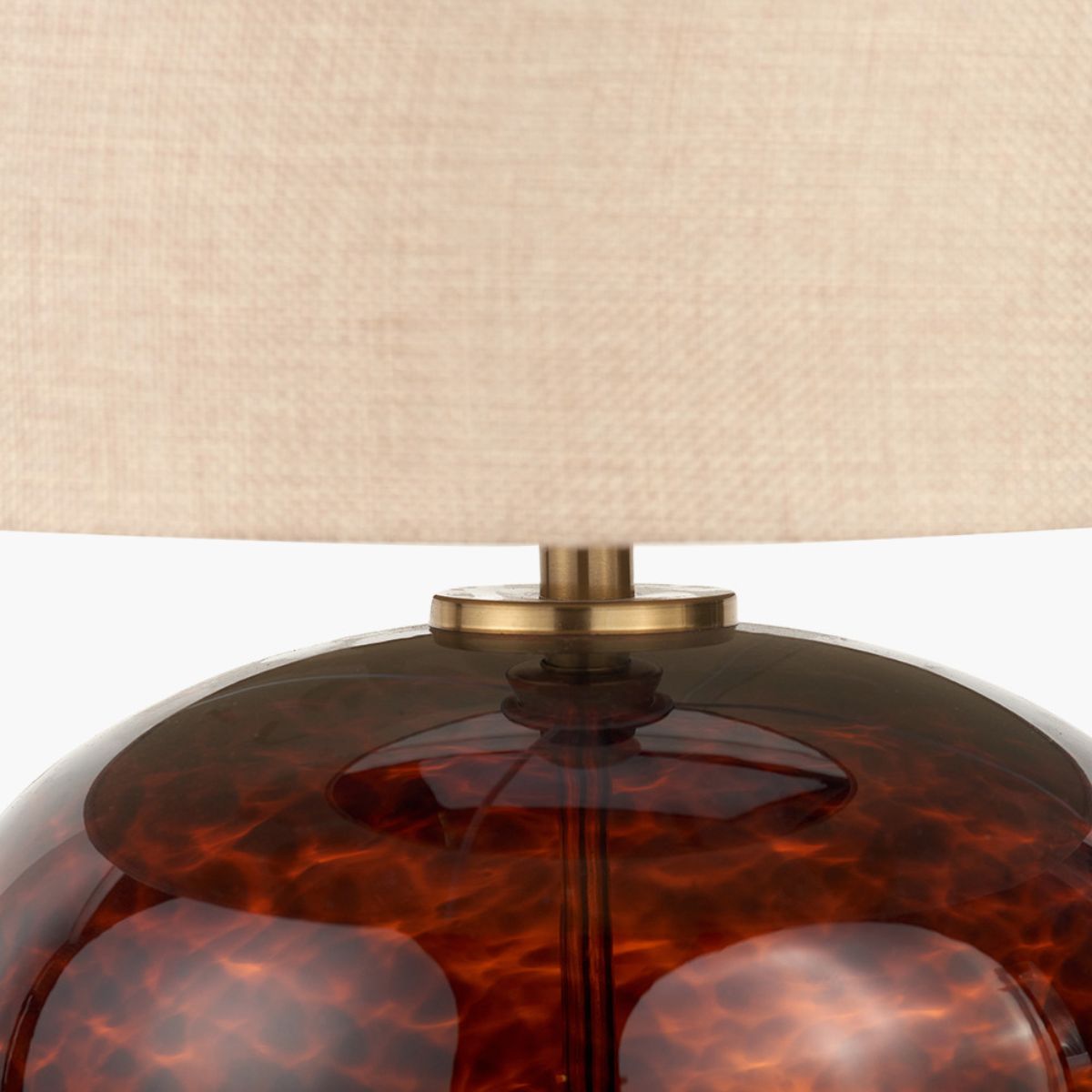 Pacific Lifestyle Lucien Tortoiseshell Glass Table Lamp