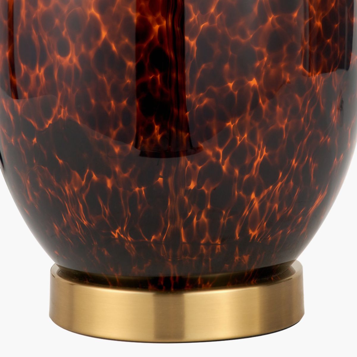 Pacific Lifestyle Lucien Tortoiseshell Glass Tall Table Lamp