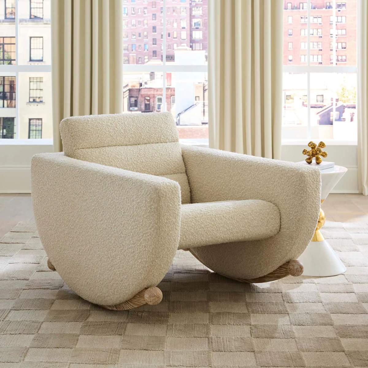 Jonathan David Rocking Chair Jonathan Adler Luna Rocking Chair – Beaumonde