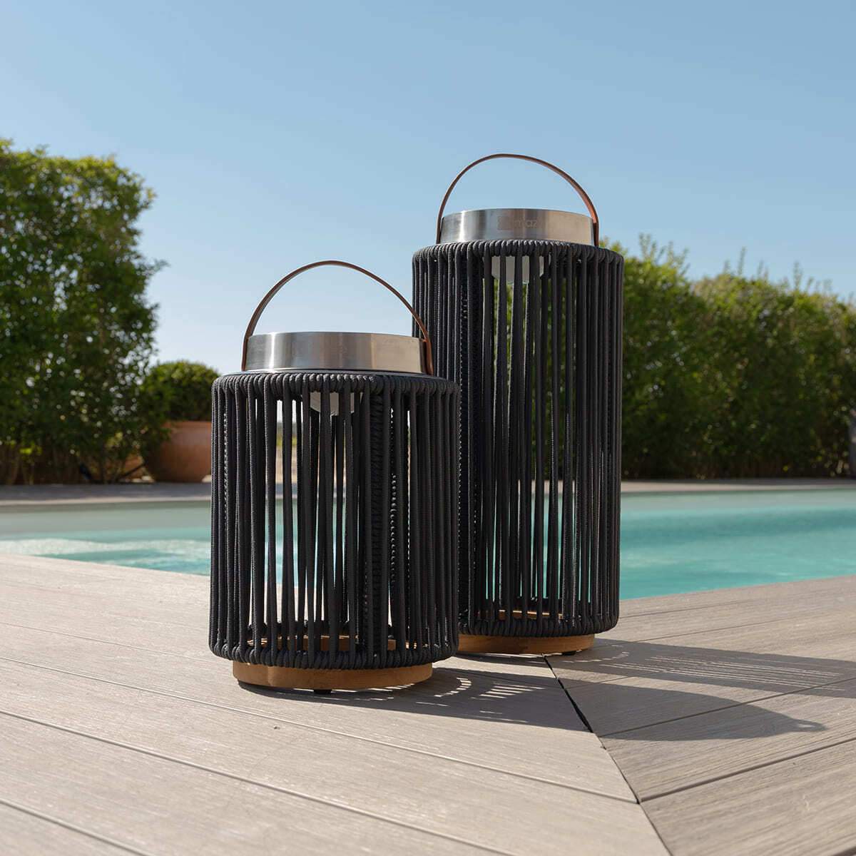 Maze - Luna Small Solar Light - Charcoal