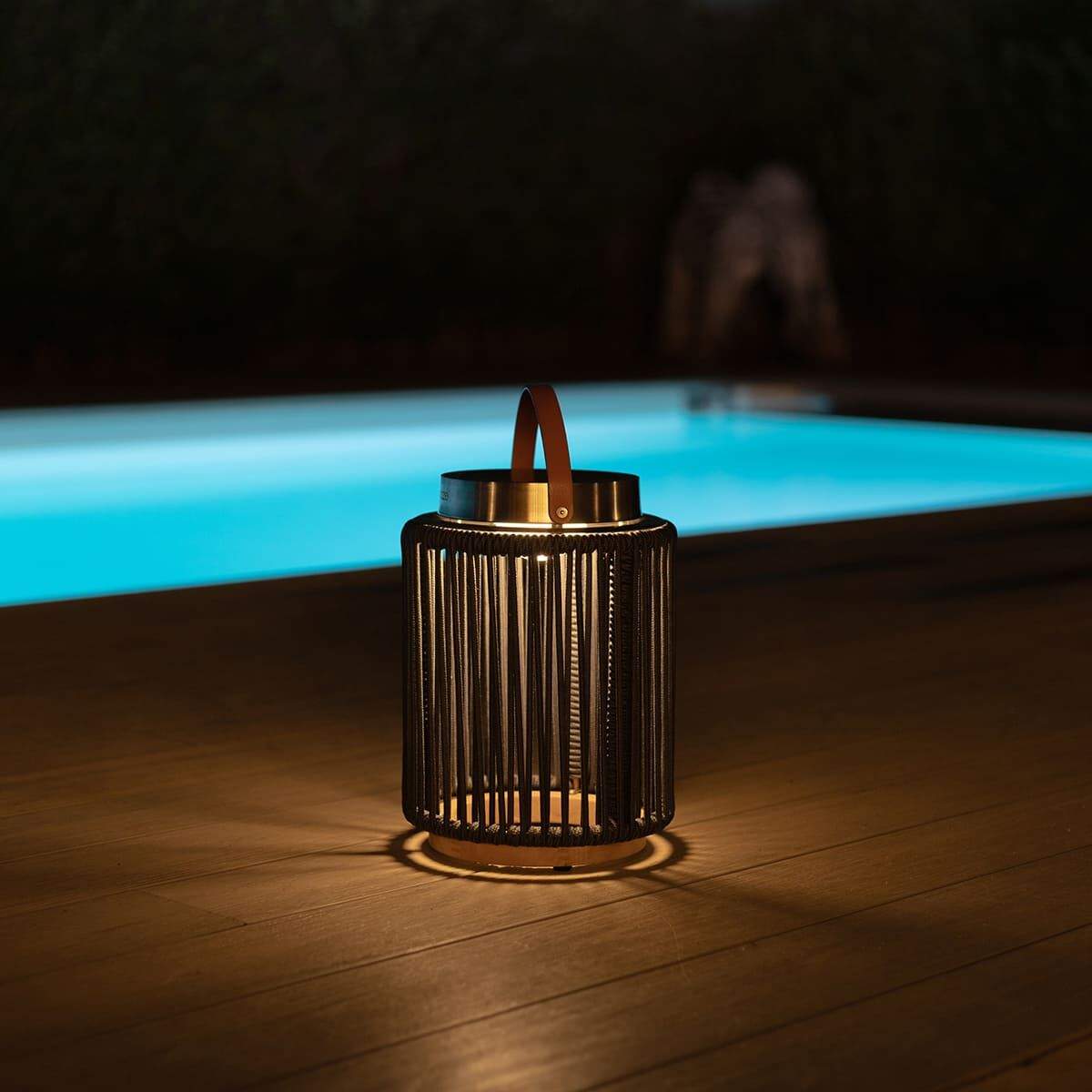 Maze - Luna Small Solar Light - Charcoal
