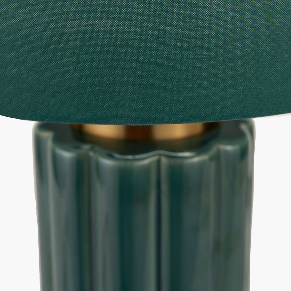 Pacific Lifestyle Lushan Green Scalloped Ceramic Table Lamp