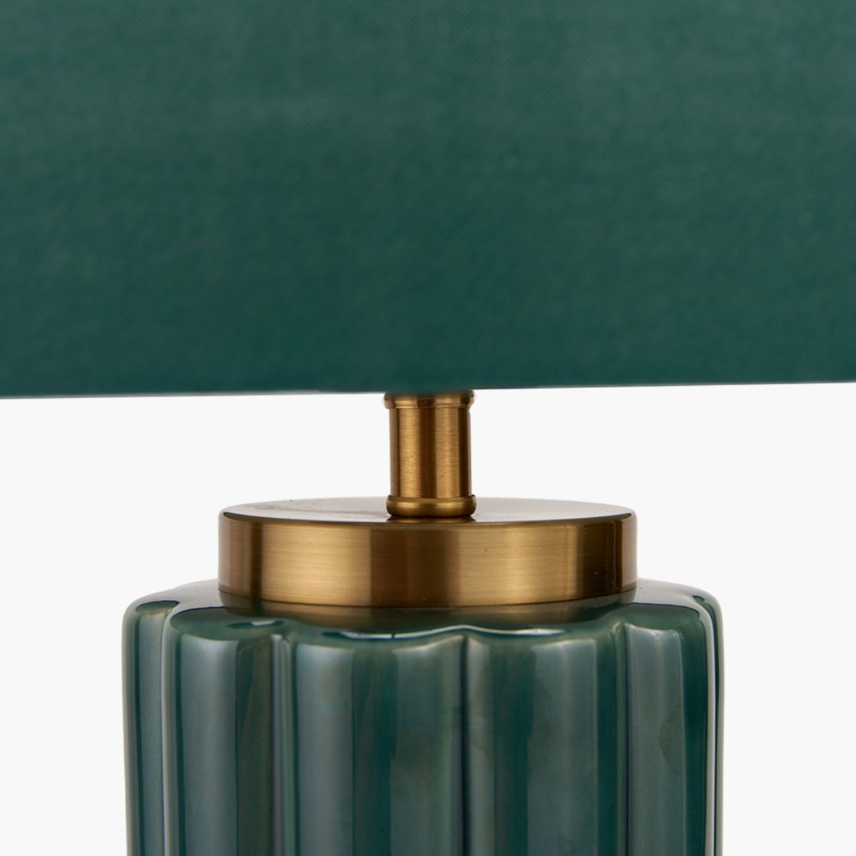 Pacific Lifestyle Lushan Green Scalloped Ceramic Table Lamp