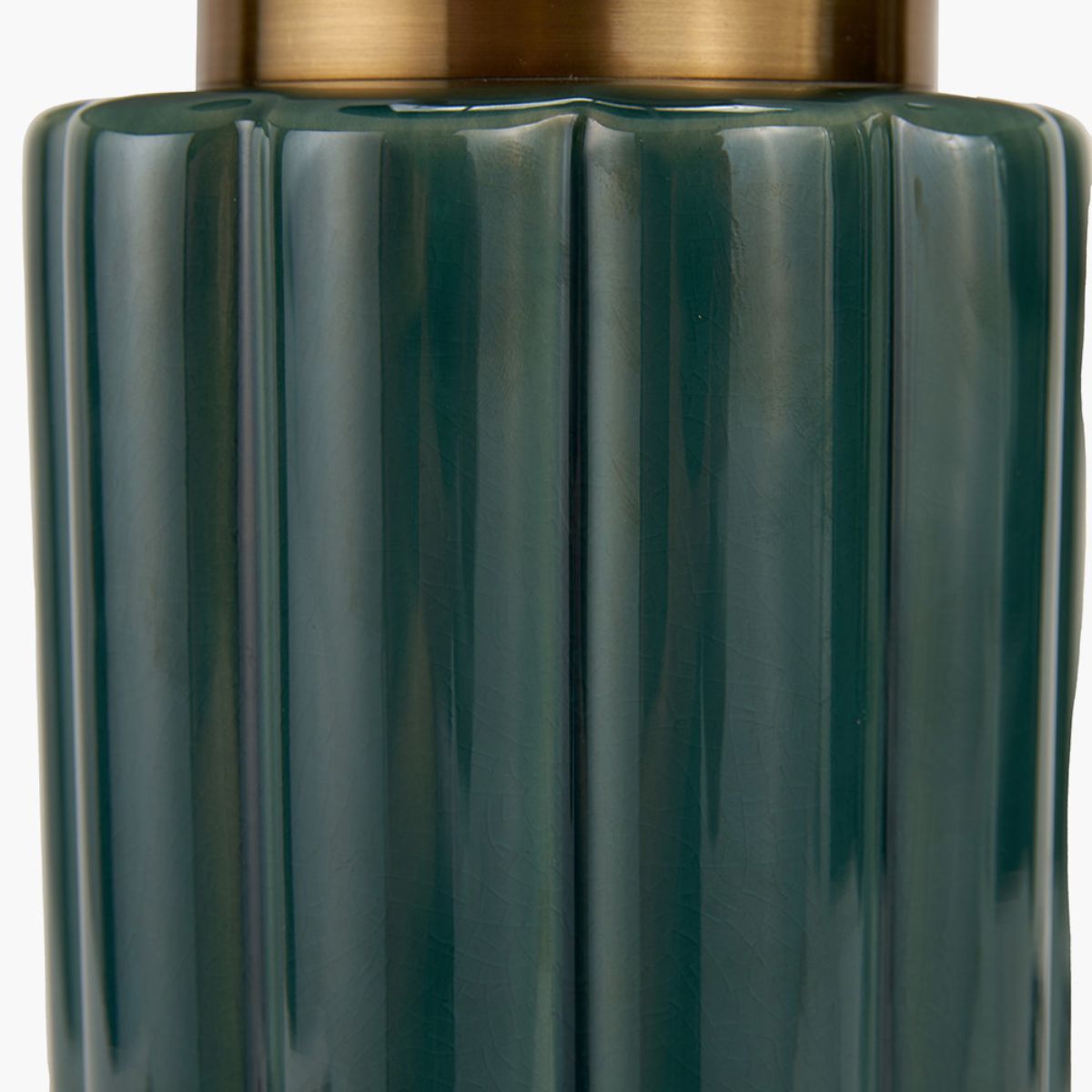 Pacific Lifestyle Lushan Green Scalloped Ceramic Table Lamp