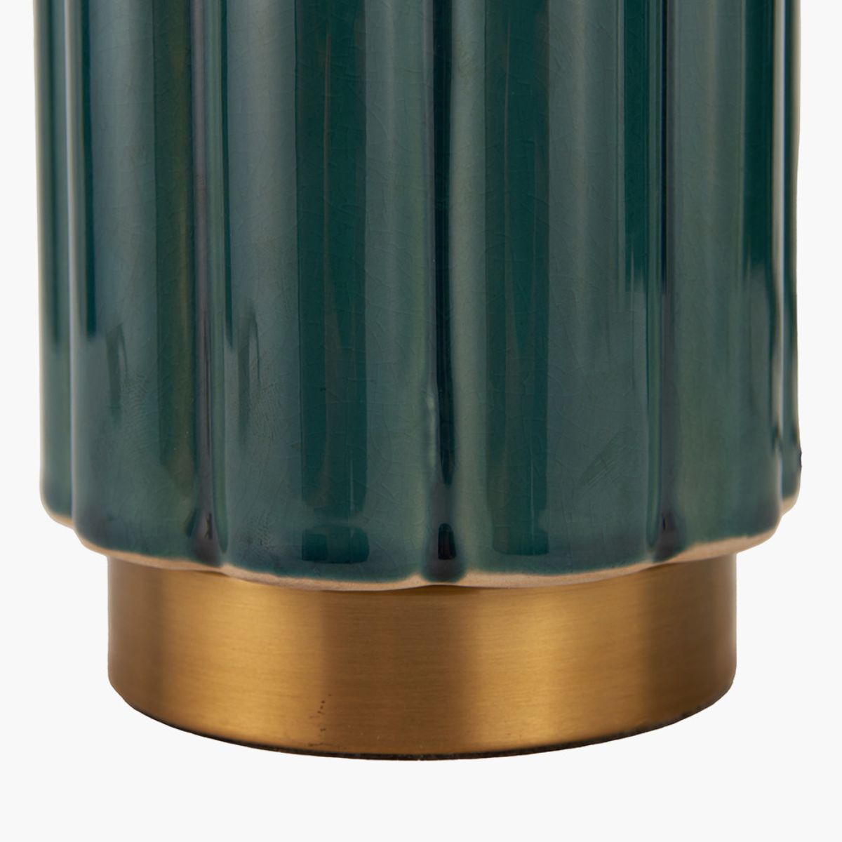 Pacific Lifestyle Lushan Green Scalloped Ceramic Table Lamp
