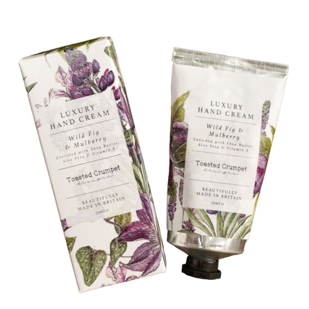 Toasted Crumpet Designs  Luxury Hand Cream Moisturiser Wild Fig & Mulberry