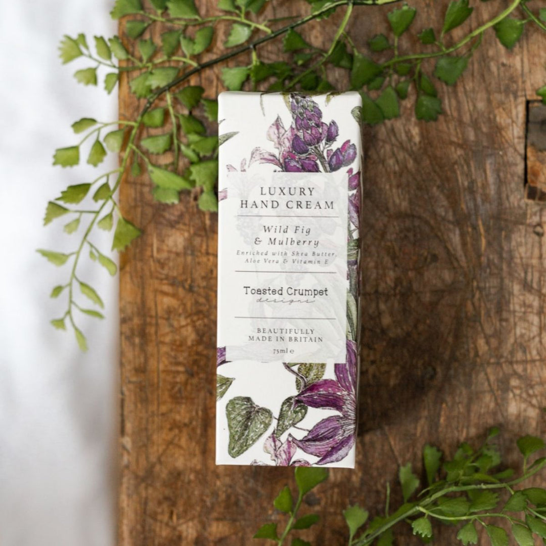 Toasted Crumpet Designs  Luxury Hand Cream Moisturiser Wild Fig & Mulberry