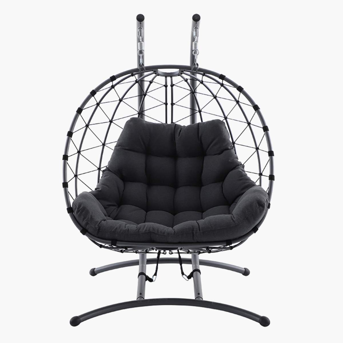 Pacific Lifestyle Lyon Anthracite Outdoor Double Hanging Chair