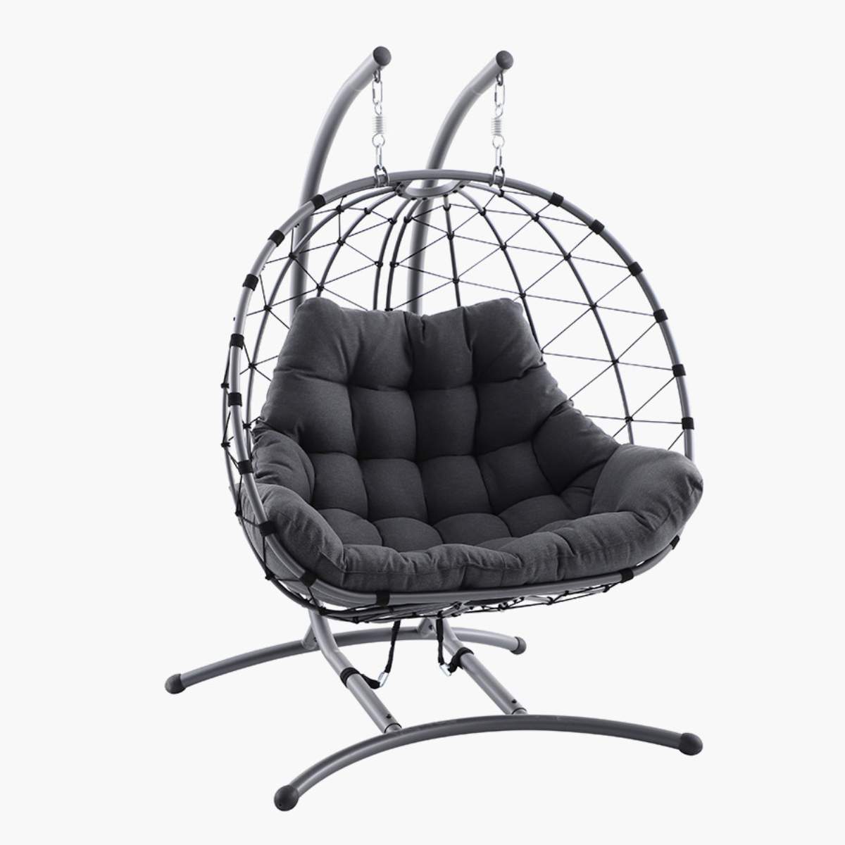 Pacific Lifestyle Lyon Anthracite Outdoor Double Hanging Chair