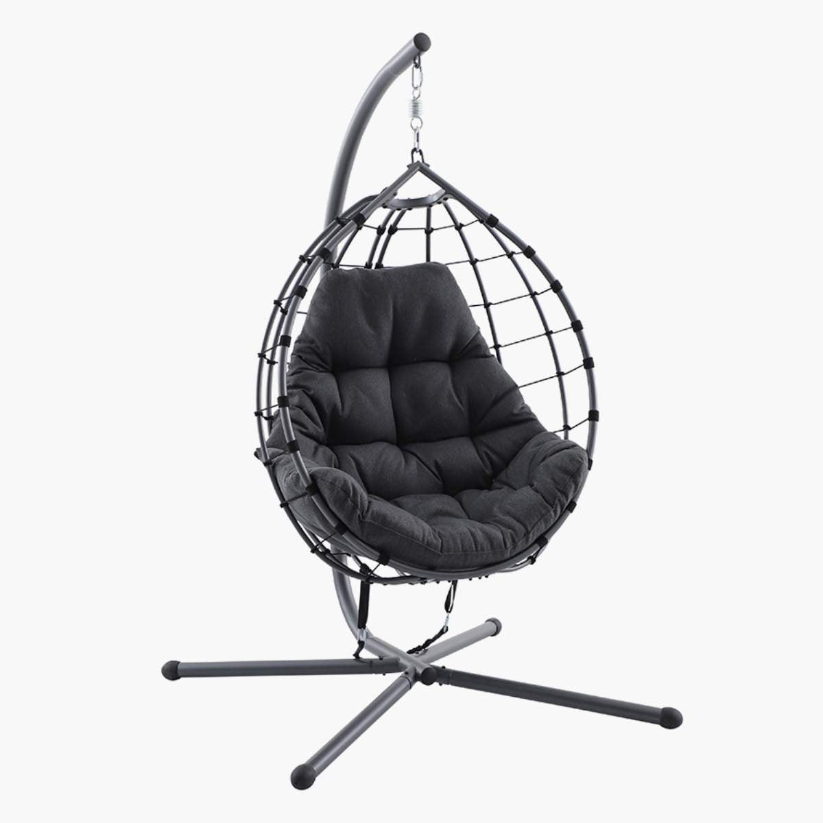 Pacific Lifestyle Lyon Anthracite Outdoor Single Hanging Chair