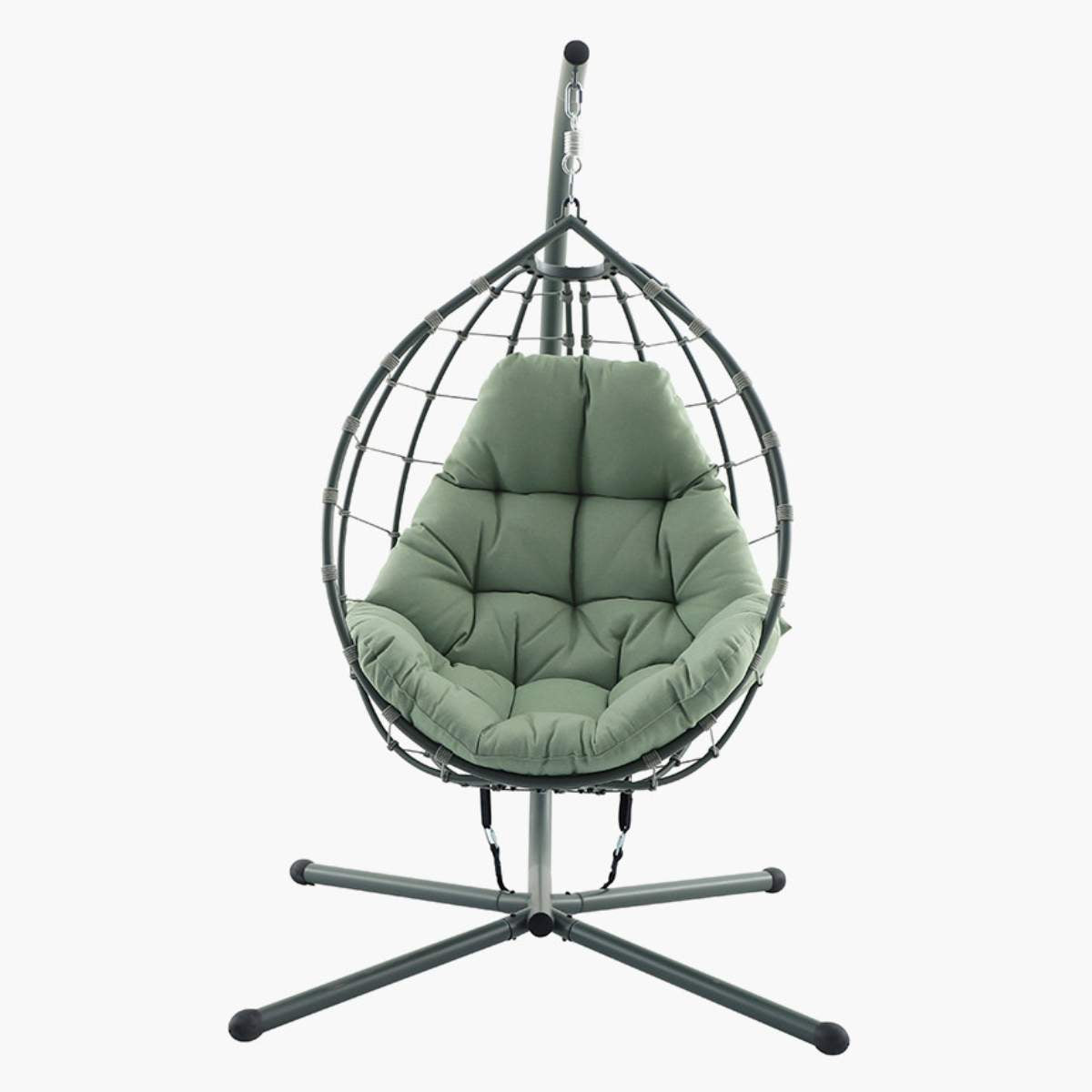 Pacific Lifestyle Lyon Moss Green Outdoor Single Hanging Chair