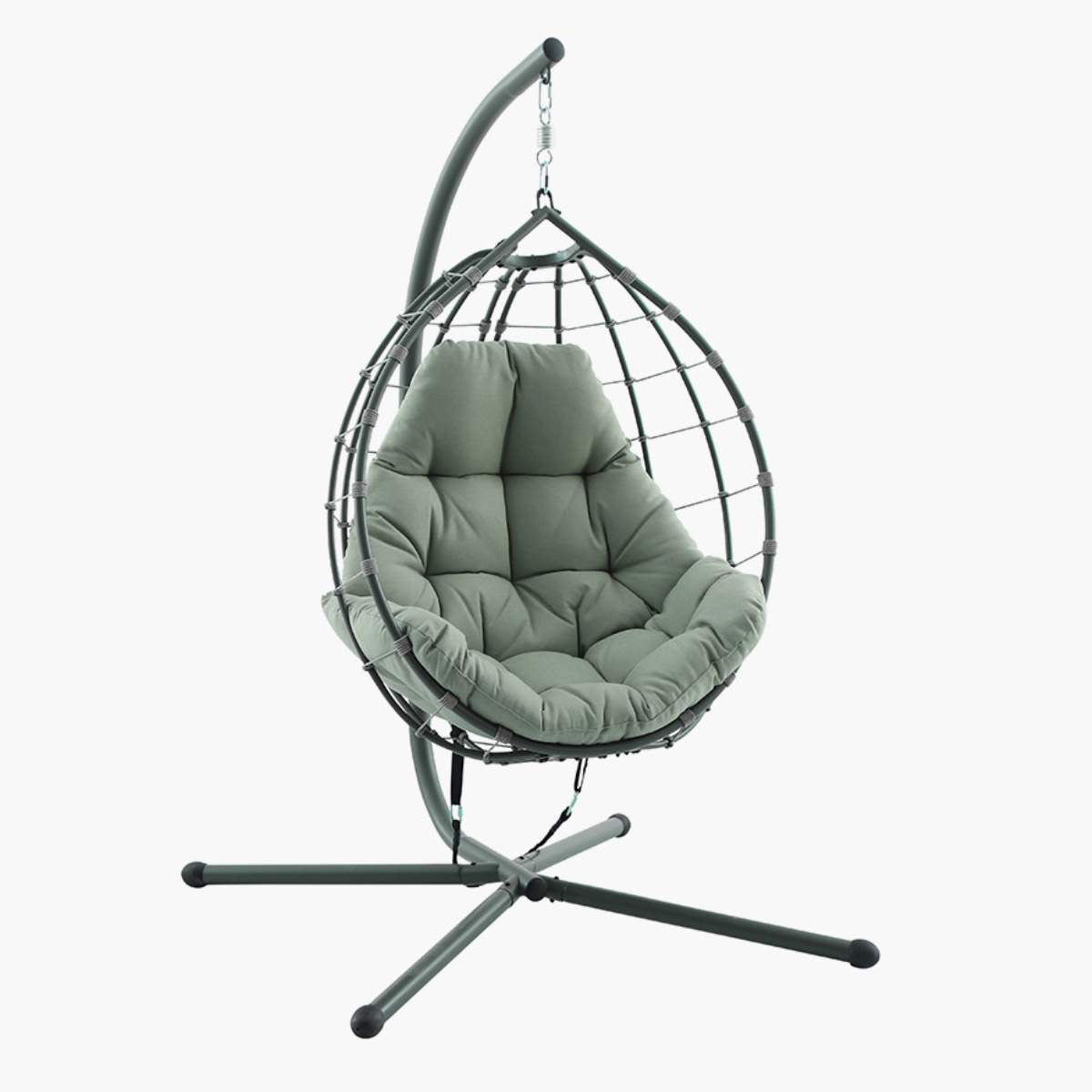 Pacific Lifestyle Lyon Moss Green Outdoor Single Hanging Chair