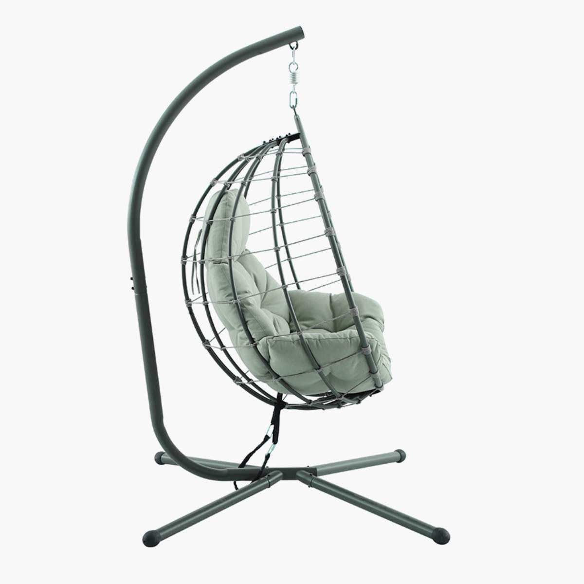 Pacific Lifestyle Lyon Moss Green Outdoor Single Hanging Chair