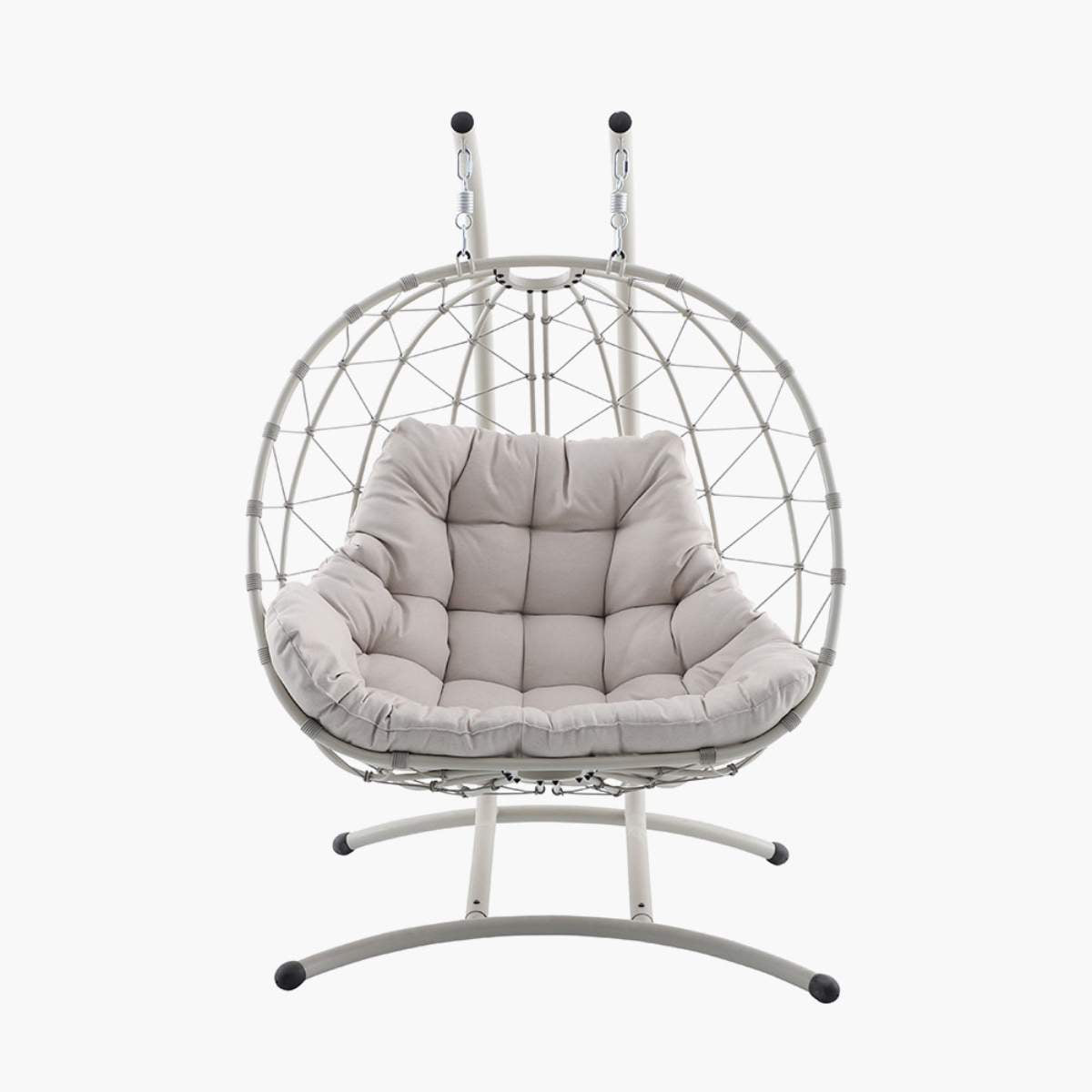 Pacific Lifestyle Lyon Putty Outdoor Double Hanging Chair