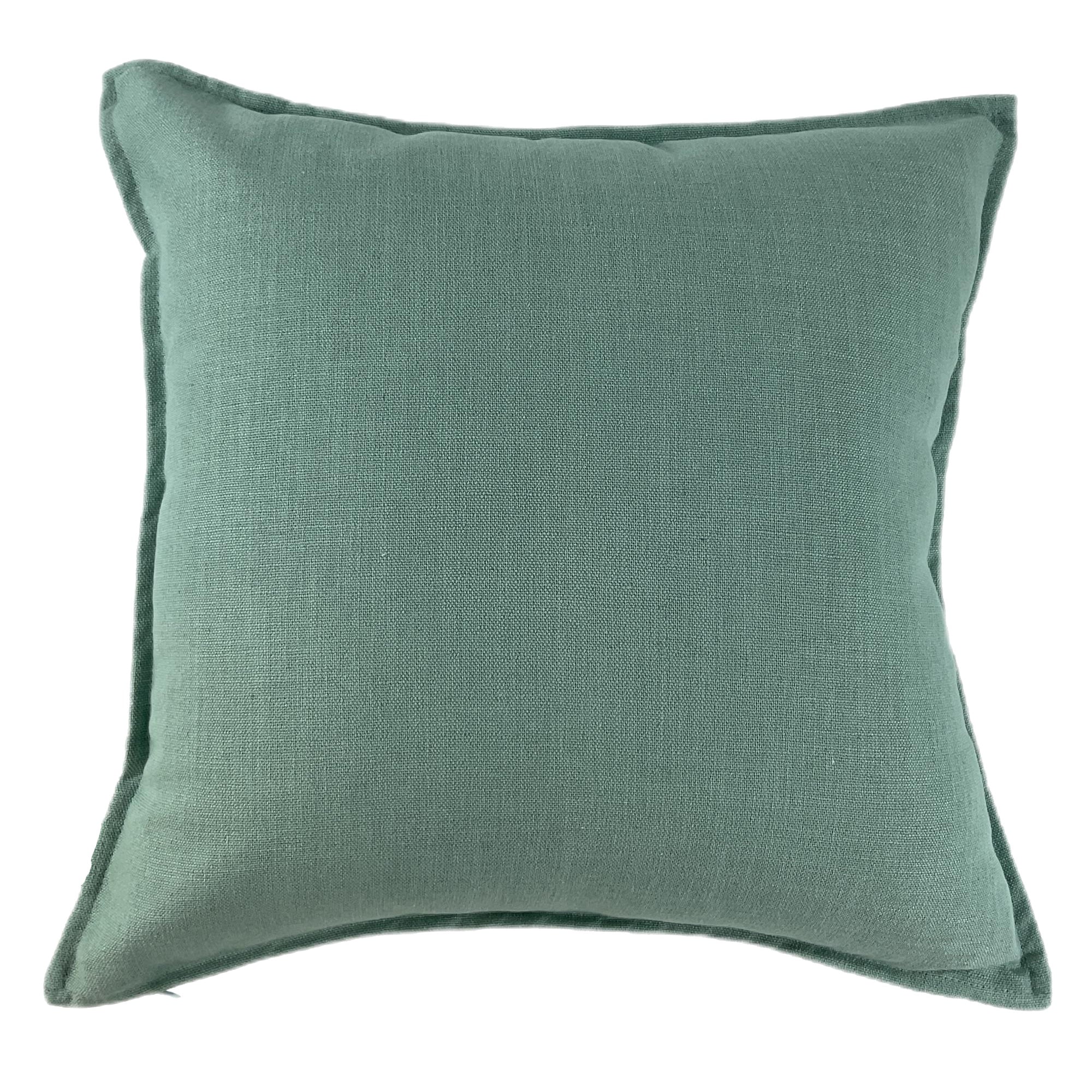 Malini Poly Linen Mix With Flange Seafoam