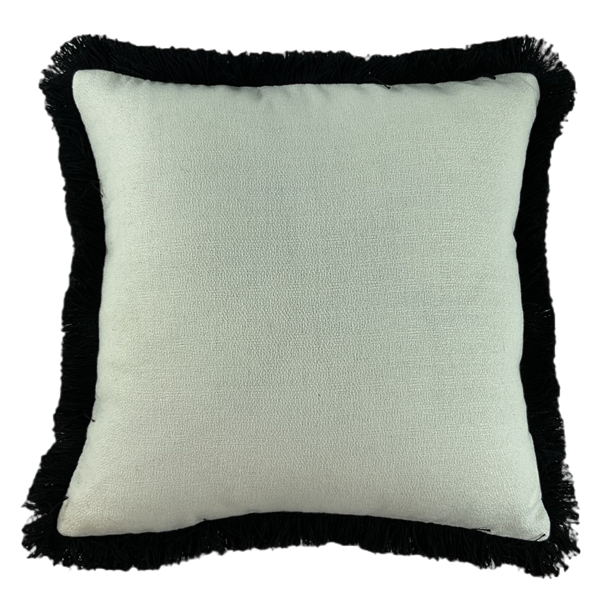 Malini Slub Cushion With Heavy Fringe