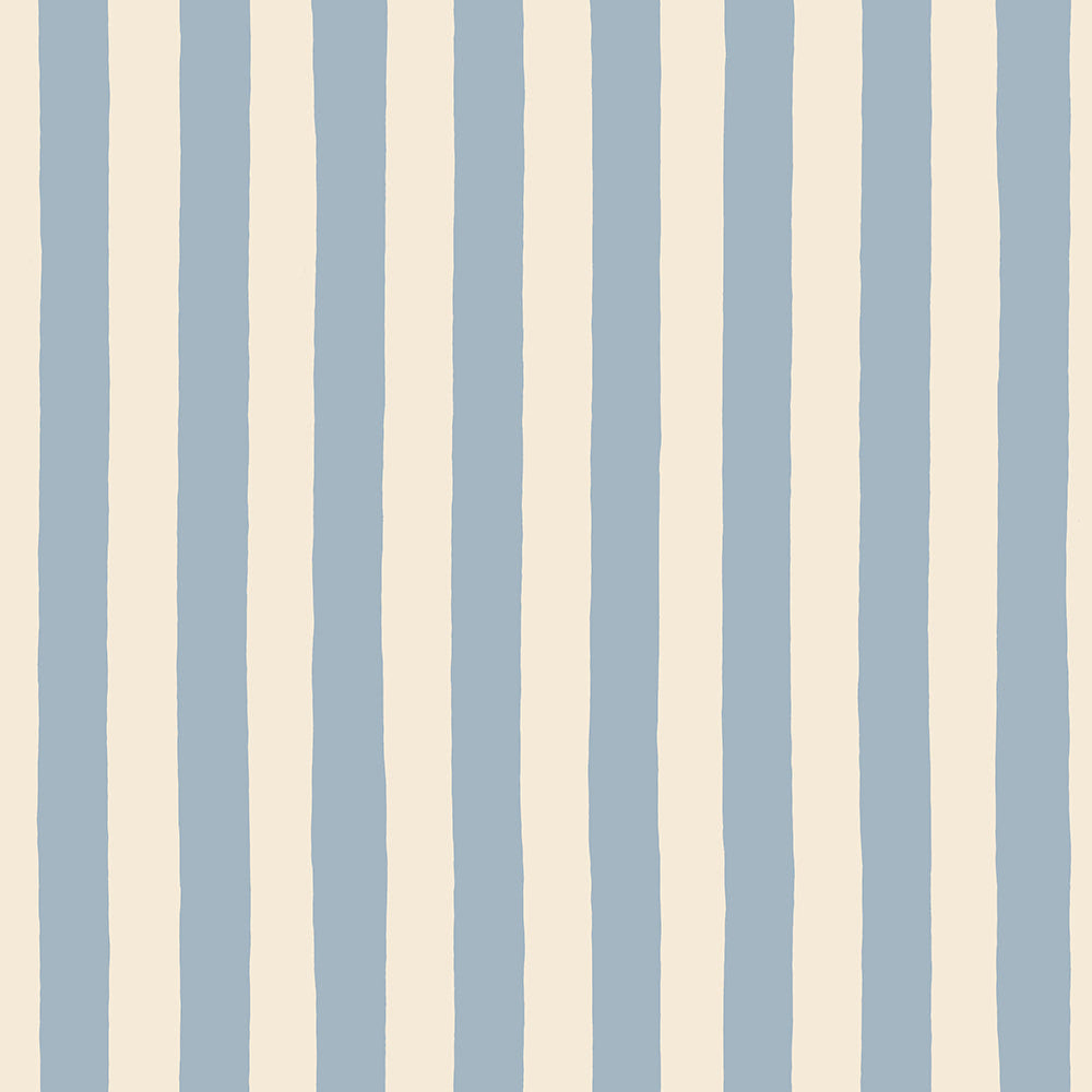 Josephine Munsey Medium Hand Painted Stripe - Beryl and Colethrop Cream - Roll
