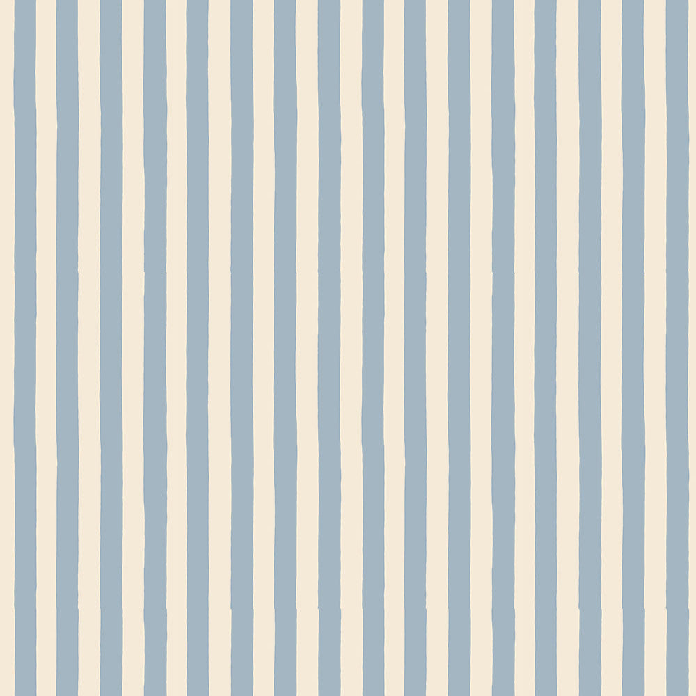 Josephine Munsey Medium Hand Painted Stripe - Beryl and Colethrop Cream - Roll