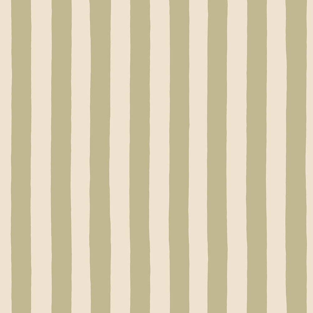 Josephine Munsey Medium Hand Painted Stripe - Southern Light and Parsnip - Roll