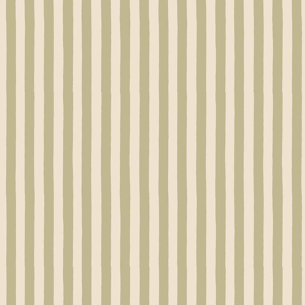 Josephine Munsey Medium Hand Painted Stripe - Southern Light and Parsnip - Roll