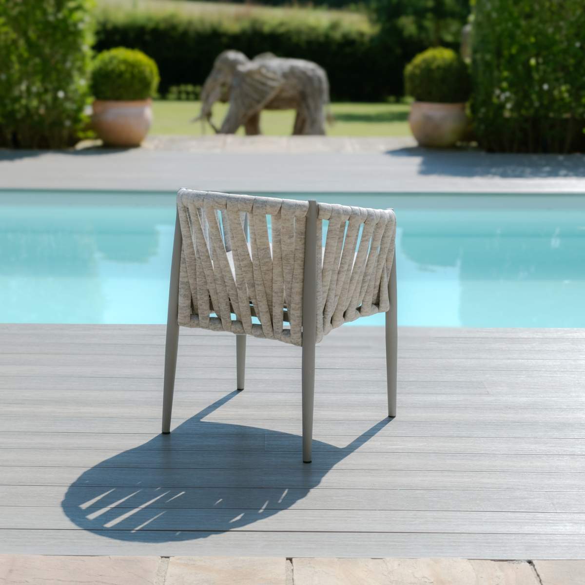 Maze Cool Linen Milan Pair of Dining Chairs