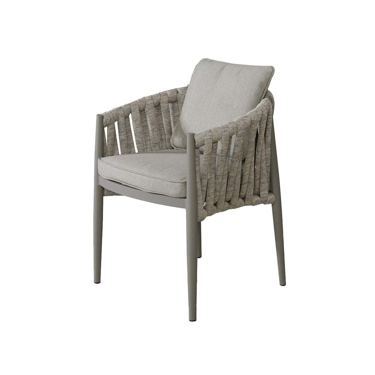 Maze Cool Linen Milan Pair of Dining Chairs