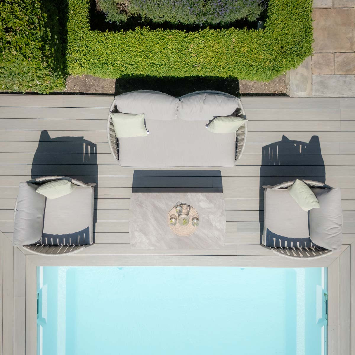 Maze Cool Linen Milan 2 Seat sofa set