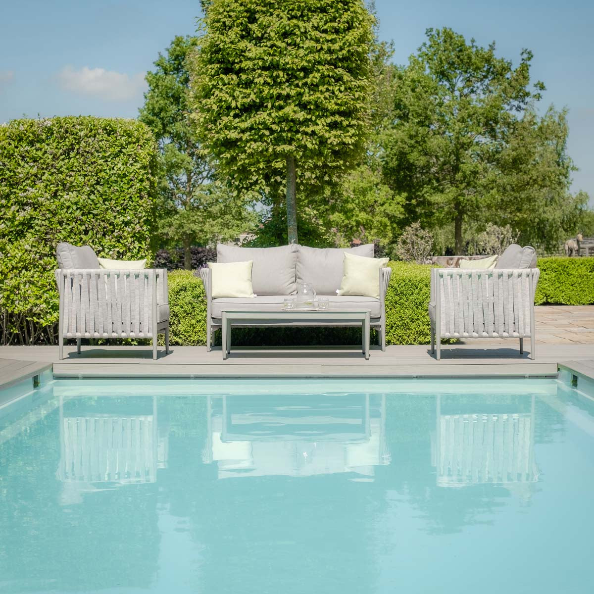 Maze Cool Linen Milan 2 Seat sofa set