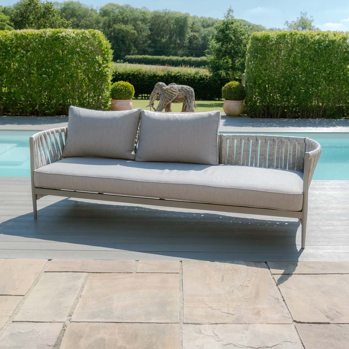 Maze Cool Linen Milan 3 Seat sofa set