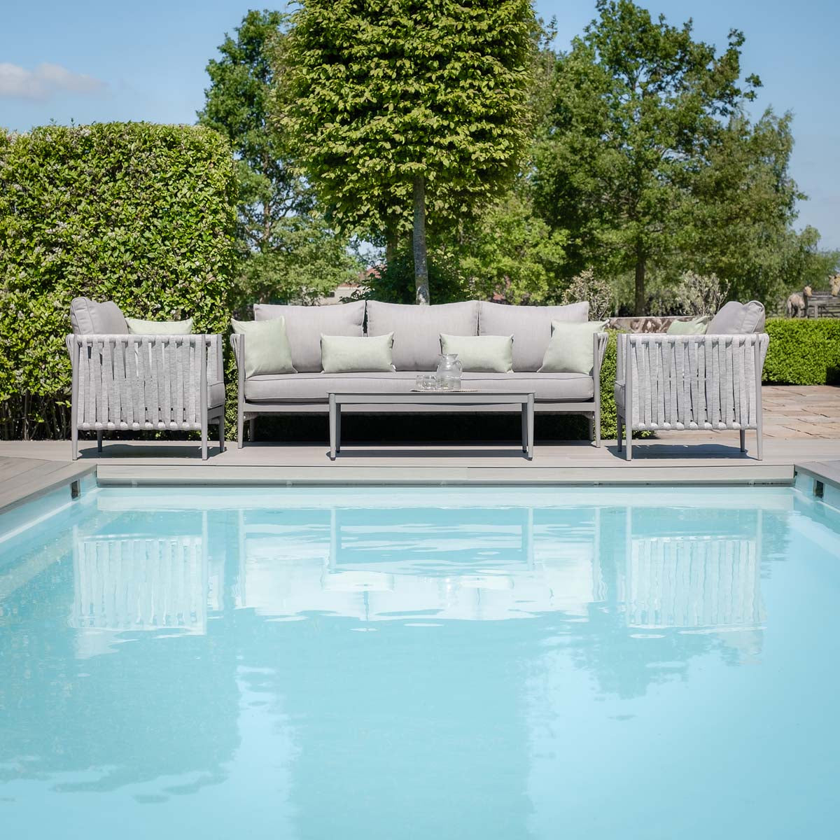 Maze Cool Linen Milan 3 Seat sofa set