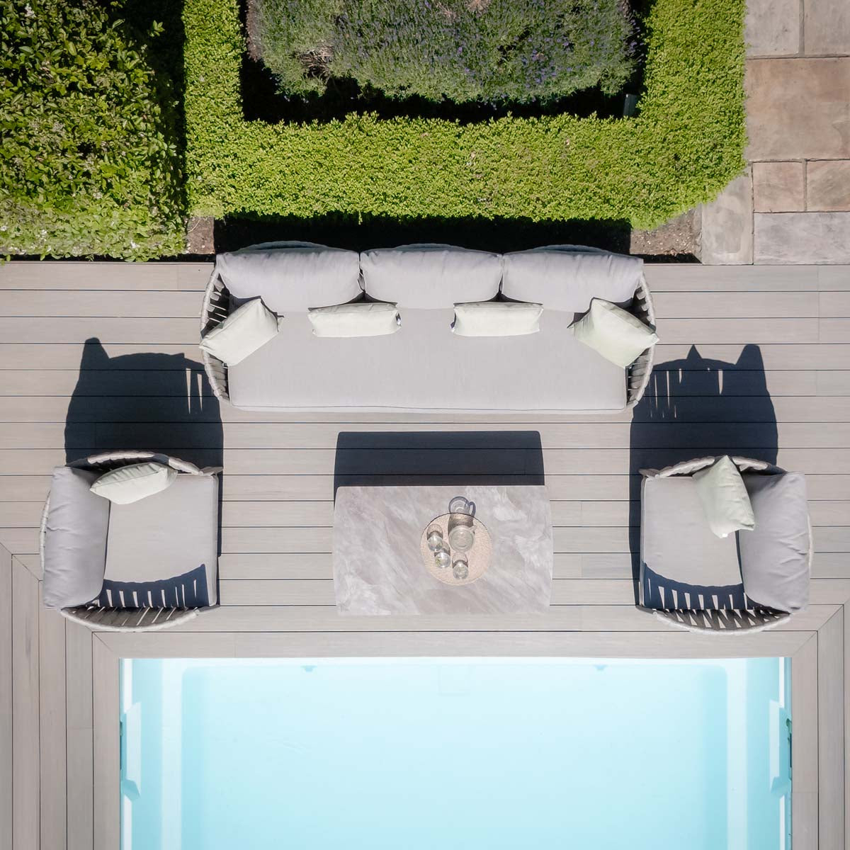 Maze Cool Linen Milan 3 Seat sofa set